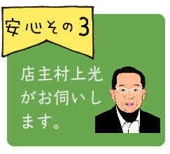 店主が訪問